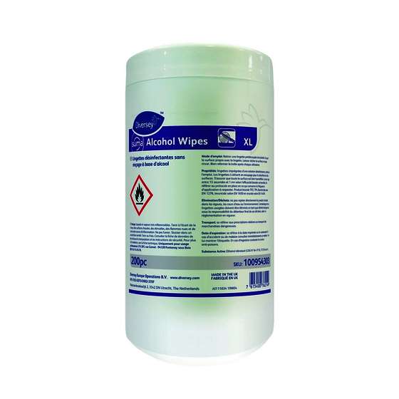 Image de SUMA ALCOHOL WIPES XL LINGETTES DESINF SANS RINCAGE X200