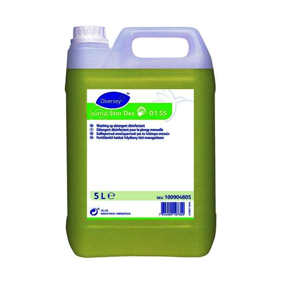 Image de SUMA STAR DES LIQUIDE PLONGE MANUELLE DESINFECTANTE 5LX2