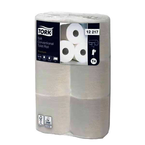 Image de TORK PREMIUM PAPIER HYGIENIQUE 2P BLANC T4 198FTSX72RLX