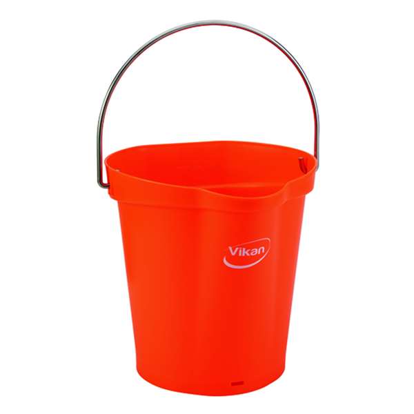 Image de VIKAN SEAU GRADUE BEC VERSEUR ALIMENTAIRE ORANGE 6L