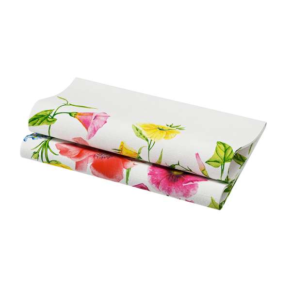 Image de SERVIETTE BIO-DUNISOFT FLOWY MEADOW 40X40CM X360