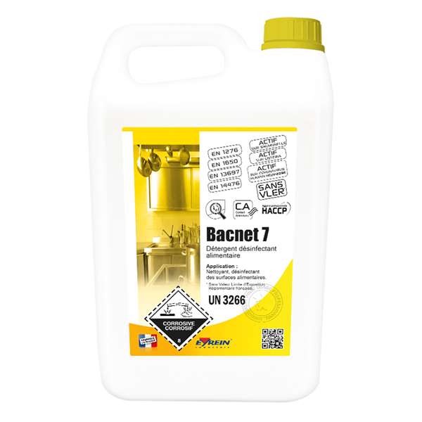 Image de BACNET 7 CUISINE 5L-Détergent désinfectant alimentaire