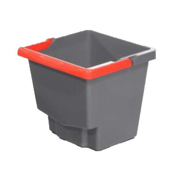 Image de SEAU K2 4L GRIS ANSE ROUGE