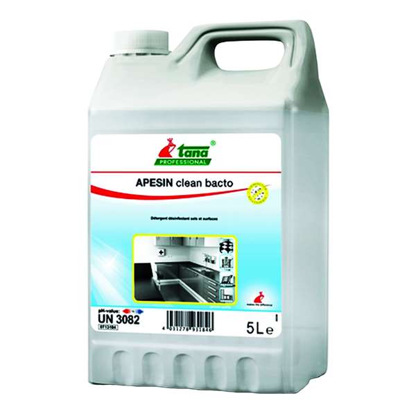 Image de APESIN CLEAN BACTO DETERGENT DESINFECTANT SOLS&SURFACES 5LX2