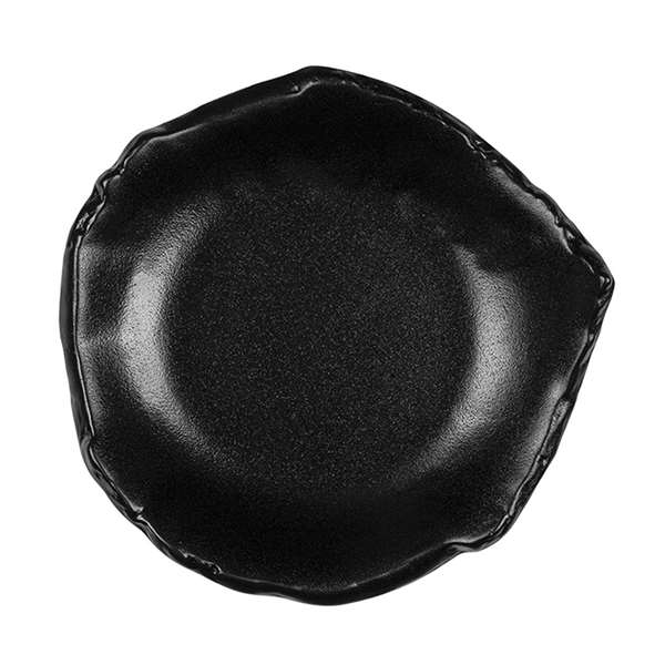 Image de ASSIETTE BRUTE DESTRUCTUREE NOIR (FTS207X204MM)
