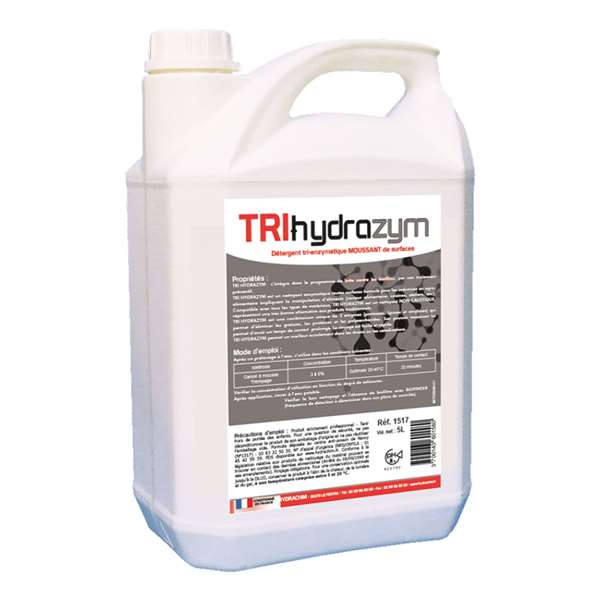 Image de TRI HYDRAZYM DETERGENT TRI-ENZYMATIQUE MOUSSANT SURFACES 20L