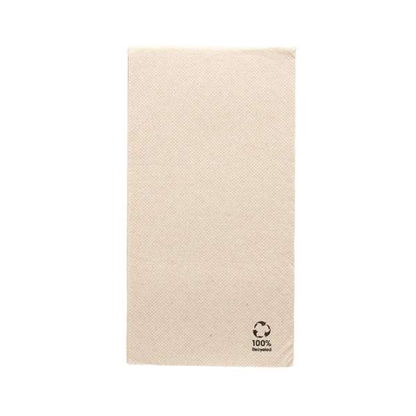 Image de SERVIETTE DOUBLE POINT NATURAL PLIAGE EN 8 40X40CM X1200