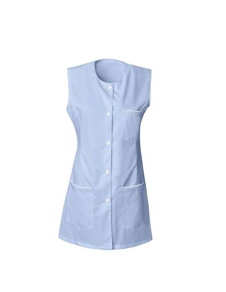 Image de BLOUSE TAYLOR SM POLY/COTON BLEU CIEL T.4