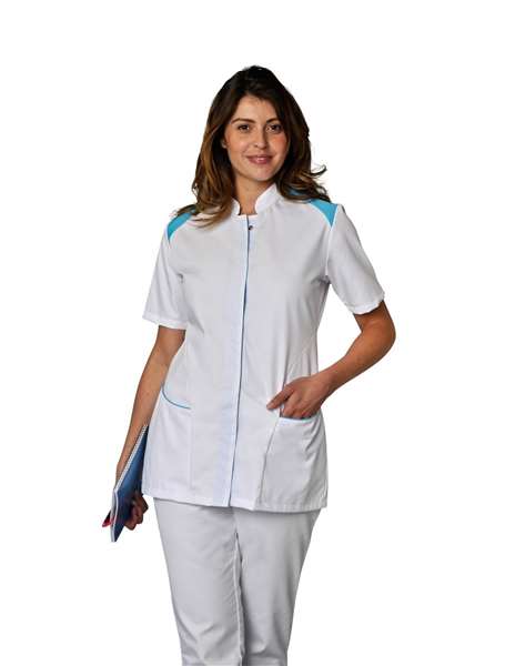 Image de TUNIQUE ADELE MANCHES COURTES BLANC ATOLL T6