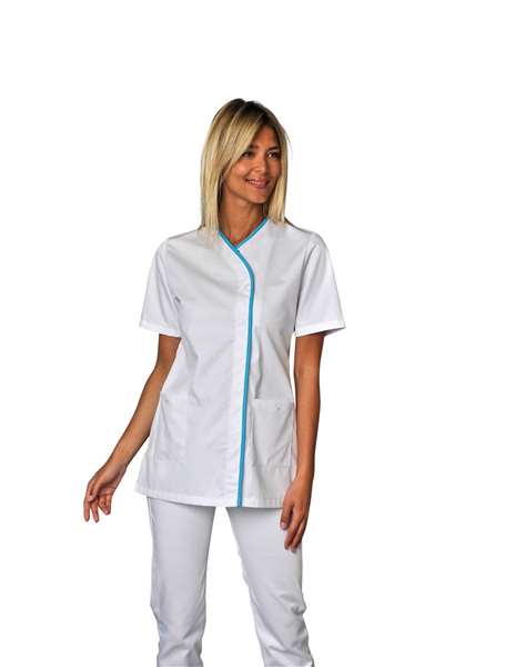 Image de TUNIQUE ALYA MANCHES COURTES BLANC/ATOLL T.4