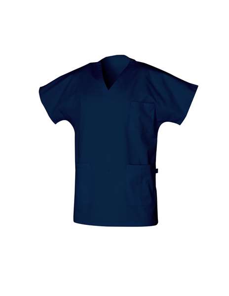 Image de TUNIQUE HOMME FRANCOIS MC POLY/COT UNI 210GRS MARINE T1