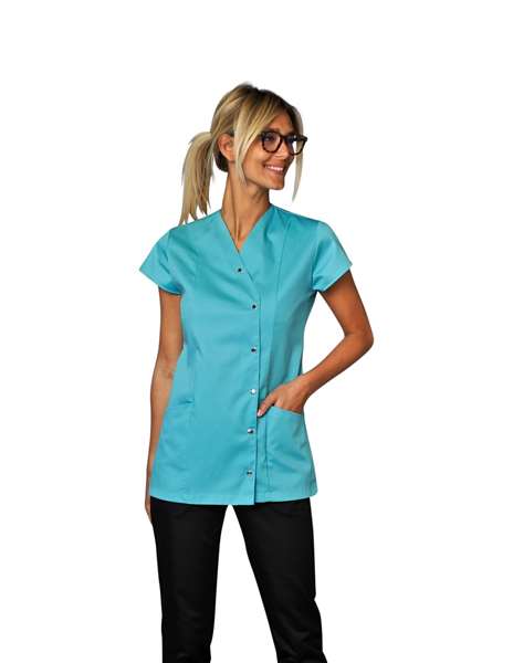 Image de TUNIQUE SALOME MANCHES COURTES TURQUOISE TAILLE 0