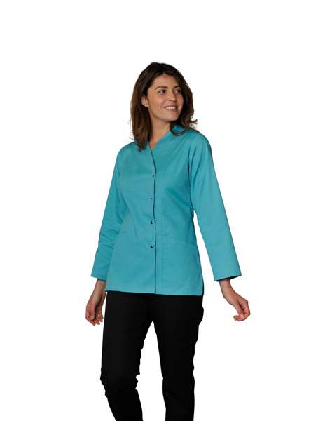 Image de TUNIQUE SALOME MANCHES LONGUES REGLABLES TURQUOISE T.0