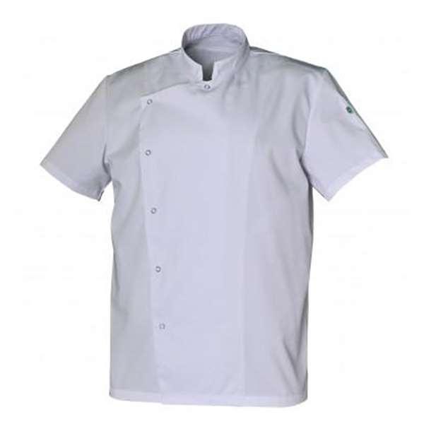 Image de VESTE DE CUISINE GABIN MANCHES COURTES BLANC T.0