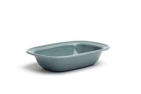 Image de BOL RECTANGULAIRE ÉMAILLÉ 20CM GREY