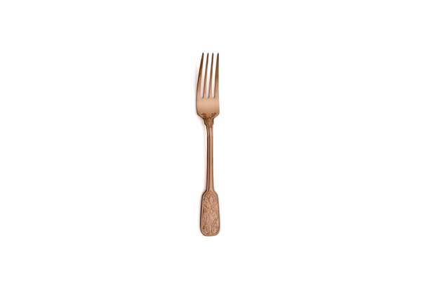 Image de FOURCHETTE A DESSERT VERSAILLES SATIN COPPER LONG.190MM