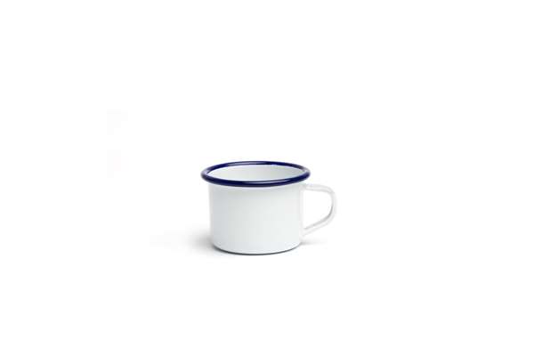 Image de TASSE ÉMAILLÉ 6CM WHITE/BLUE