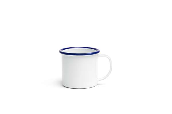 Image de TASSE ÉMAILLÉ 7CM WHITE/BLUE