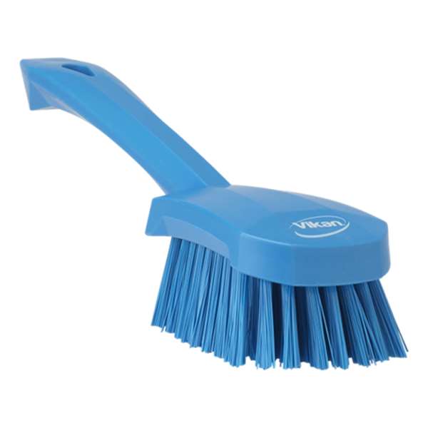 Image de VIKAN BROSSE A MAIN MANCHE COURT ALIMENTAIRE 270MM BLEU