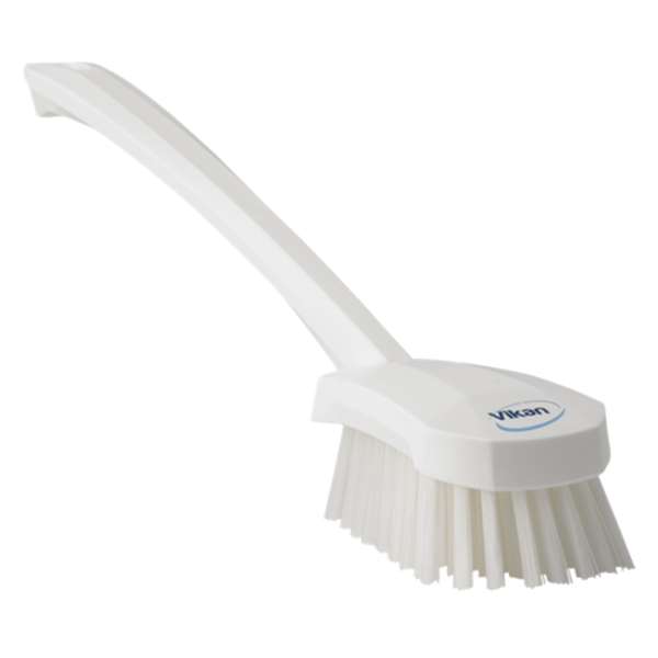 Image de VIKAN BROSSE A MAIN MANCHE LONG ALIMENTAIRE 415MM BLANC