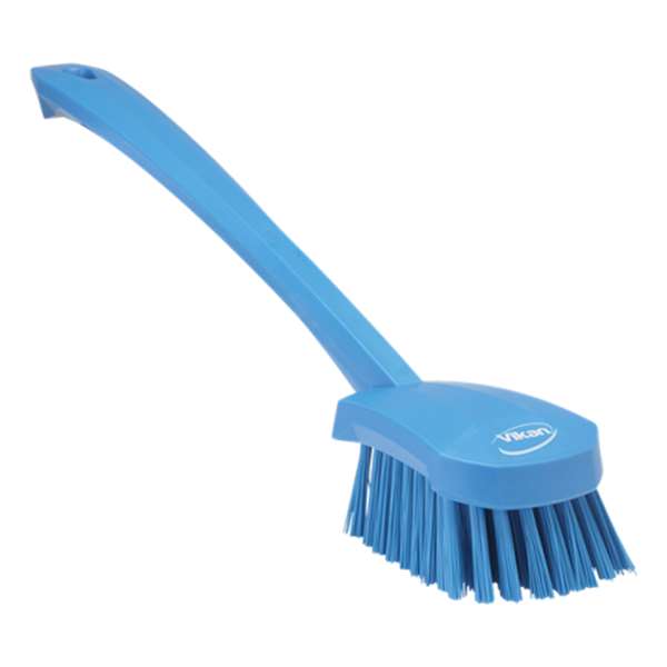 Image de VIKAN BROSSE A MAIN MANCHE LONG ALIMENTAIRE 415MM BLEU