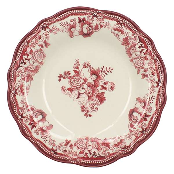 Image de ASSIETTE CREUSE FAUSTINE ROSE DIAM.220MM
