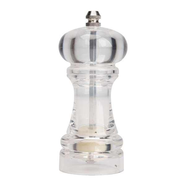 Image de MOULIN SEL ET POIVRE TRANSPARENT 14CM