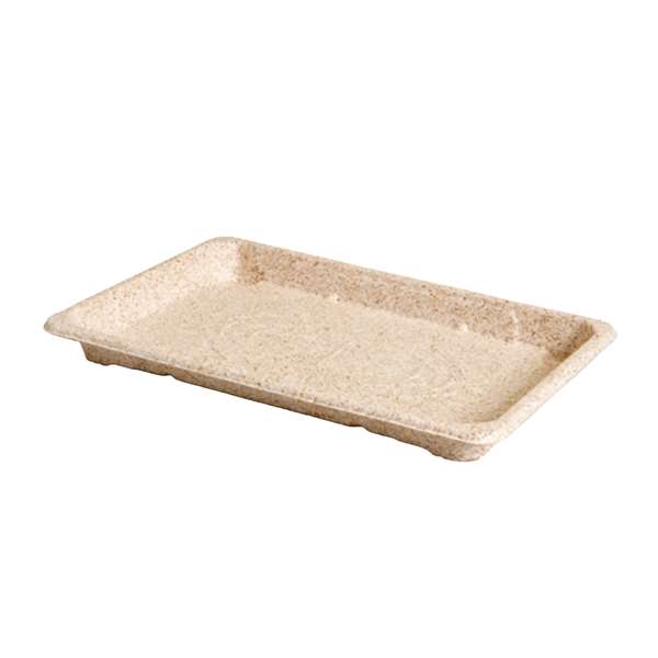 Image de PLATEAU SUSHI FIBRE DE CANNE/BAGASSE 23.5X15.5H2CMX50