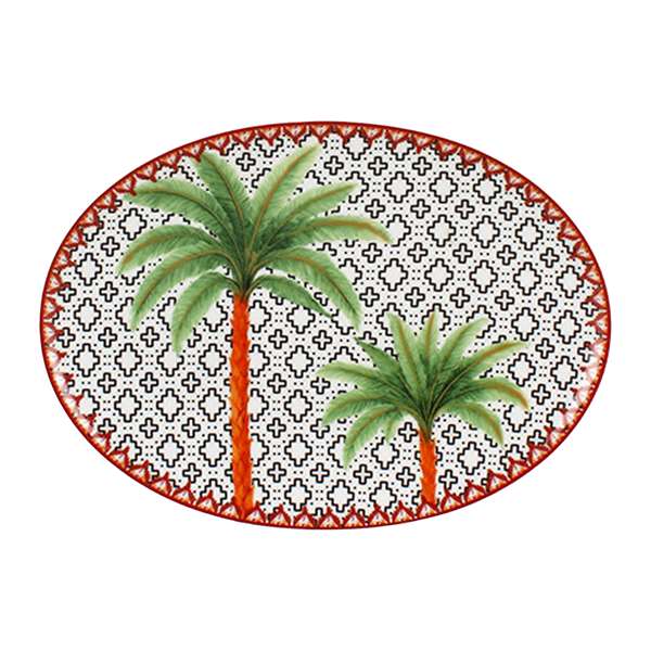 Image de PLAT OVALE PALMERAIE (270X140MM)