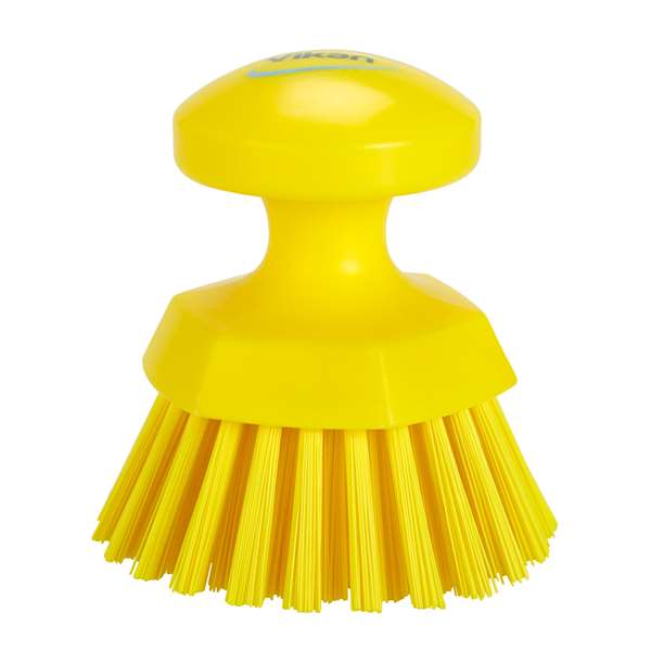 Image de VIKAN BROSSE RONDE SOLEIL ALIMENTAIRE DIAM.110MM JAUNE