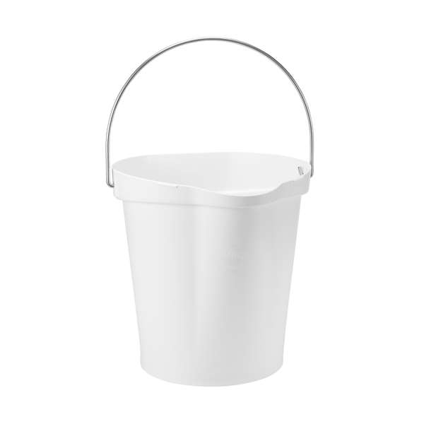 Image de VIKAN SEAU GRADUE BEC VERSEUR ALIMENTAIRE BLANC 12L