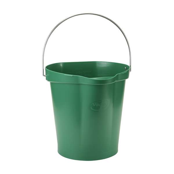 Image de VIKAN SEAU GRADUE BEC VERSEUR ALIMENTAIRE VERT 12L