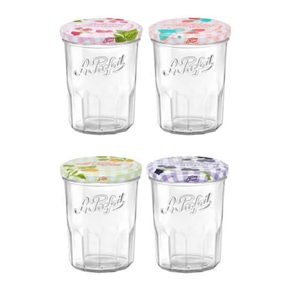 Image de PACK DE 8 CONFITURIERS EN VERRE 385ML