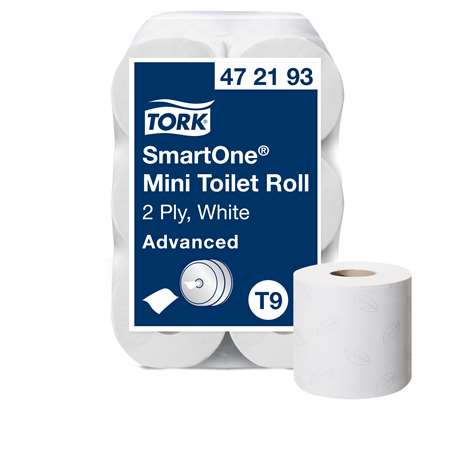 TORK MINI SMARTONE PAPIER HYGIENIQUE BLANC T9 620FTSX12RLX