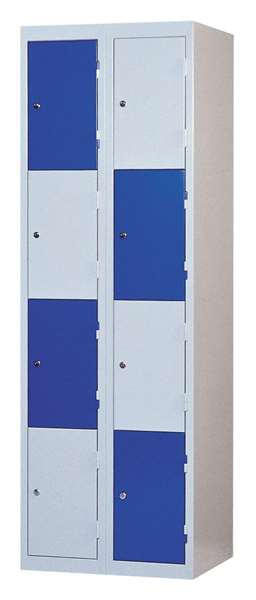 Image de COLONNE INITIALE DE 4 CASES PORTES GRISE