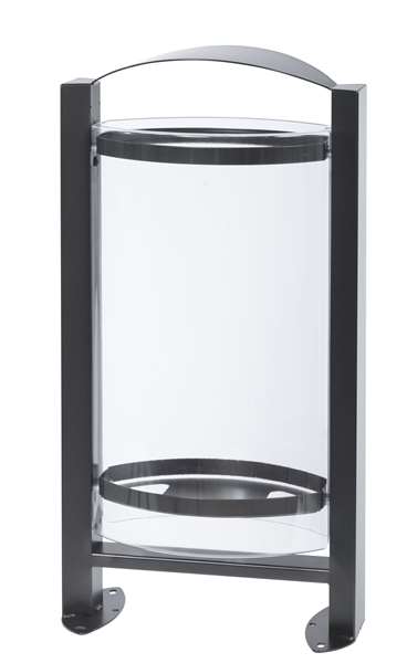 Image de CORBEILLE VIGIPIRATE A POSER OU A FIXER PLAST 60L GRIS