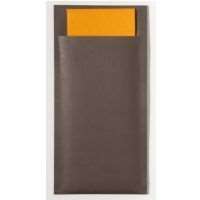 Image de POCHETTE CHOCOLAT/SERVIETTE CELI-OUATE MANDARINE 38X38 X240