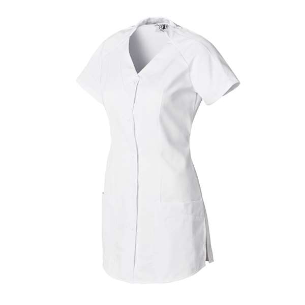 Image de ANNA BLANC MANCHE COURTE POLY65%-COT35% T2