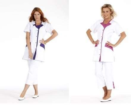 Image de ROMMY POLY65%-COT35% BLANC ROSA T3