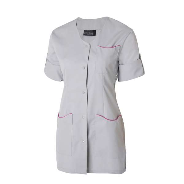 Image de LAURIE MANCHE TRANSFORMABL POLY65%-COT35% GRIS PERLE/ROSA T0