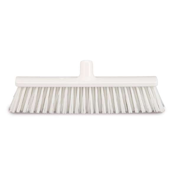 Image de BALAI POUSSOIR ALIMENTAIRE FIBRE DURE BLANC 40CM