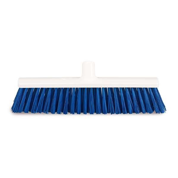 Image de BALAI POUSSOIR ALIMENTAIRE FIBRE DURE BLEU 40CM
