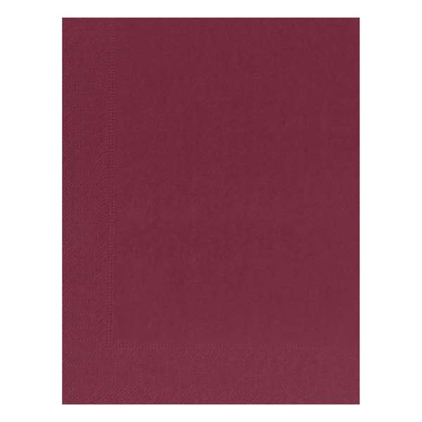Image de SERVIETTE OUATE BORDEAUX 2P 30X39CM X100