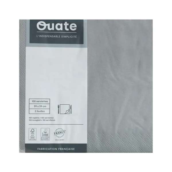 Image de SERVIETTE OUATE BETON 2P 39X39CM X100