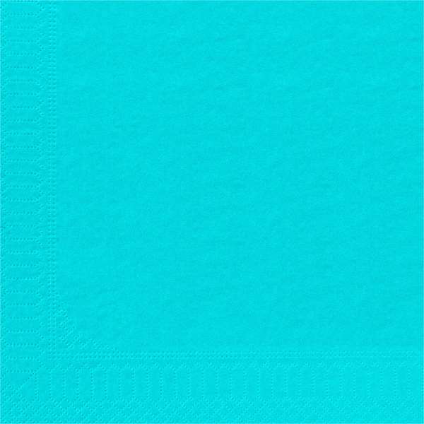 Image de SERVIETTE OUATE TURQUOISE 2P 39X39CM X100