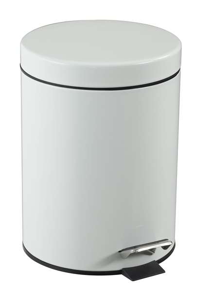 Image de POUBELLE A PEDALE ESSENCIA - 5L - BLANC