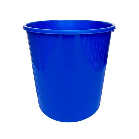 CORBEILLE A PAPIER PLEINE PLASTIQUE BLEUE 14L