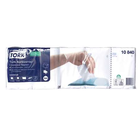 TORK XPRESSNAP SERVIETTE BLANCHE N4 1PLI (FTS21,6X33CM)X1125