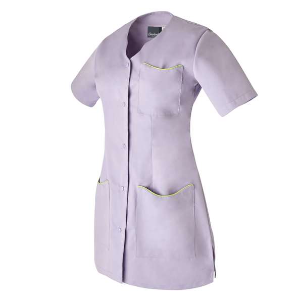 Image de LAURIE MANCHE COURTE POLY65%-COT35% PARME/POMME T6