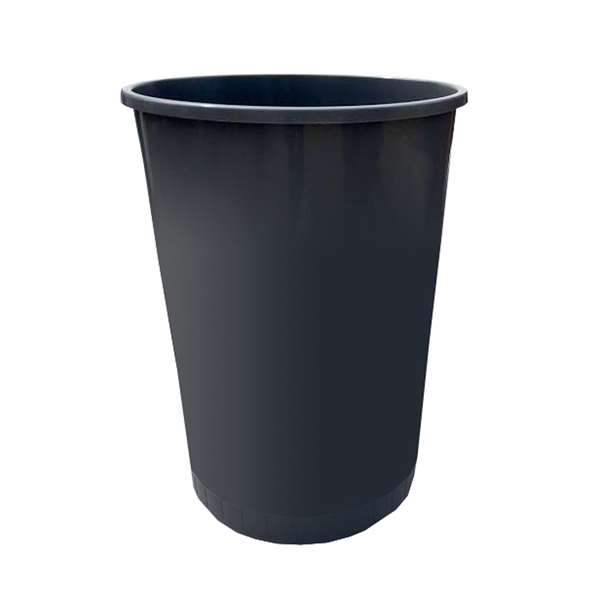 Image de CORBEILLE A PAPIER PLASTIQUE GRISE 45L